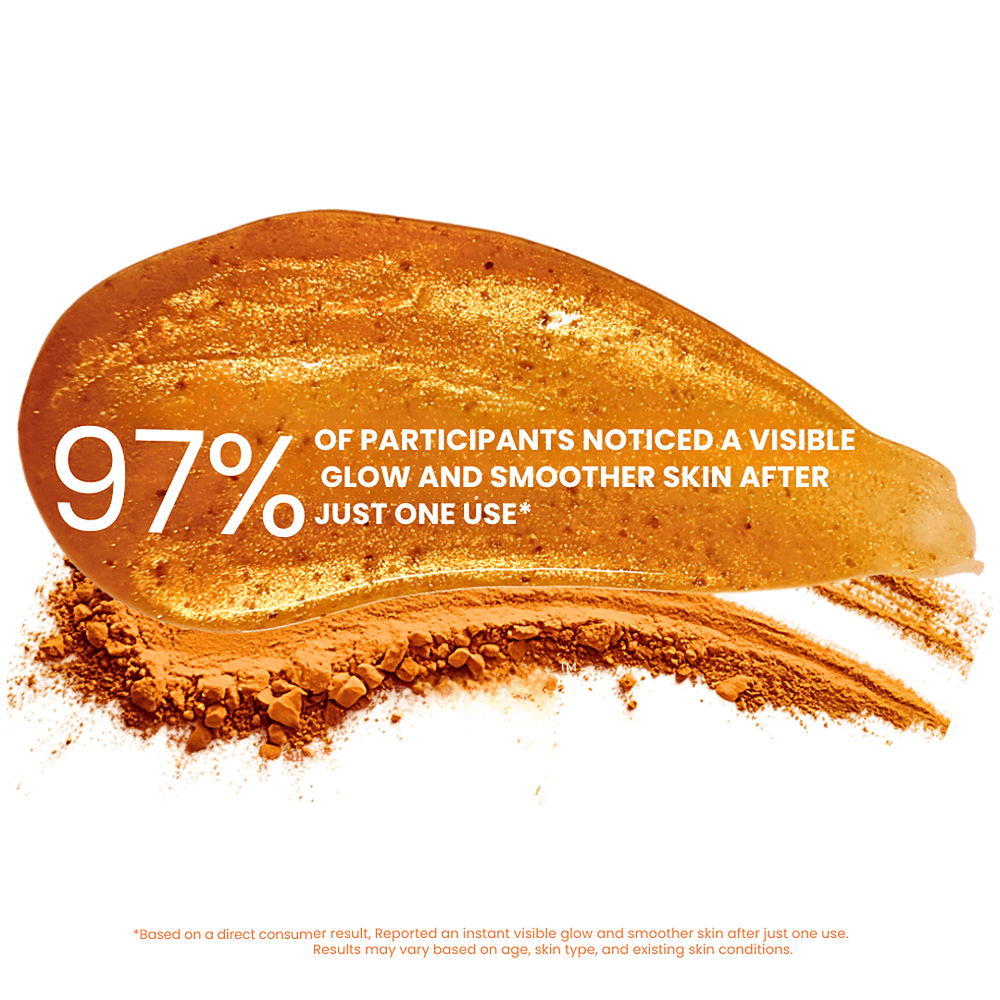 Achieve instant facial glow with our 24K Gold Turmeric Face Mask infused with Glutathione (100GM).