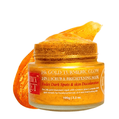 Achieve instant facial glow with our 24K Gold Turmeric Face Mask infused with Glutathione (100GM).