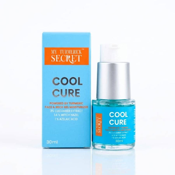 Cool Cure Face & Neck Gel Moisturizer (30ml) - My Turmerick Secret