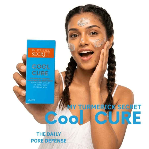Cool Cure Face & Neck Gel Moisturizer (30ml) - My Turmerick Secret