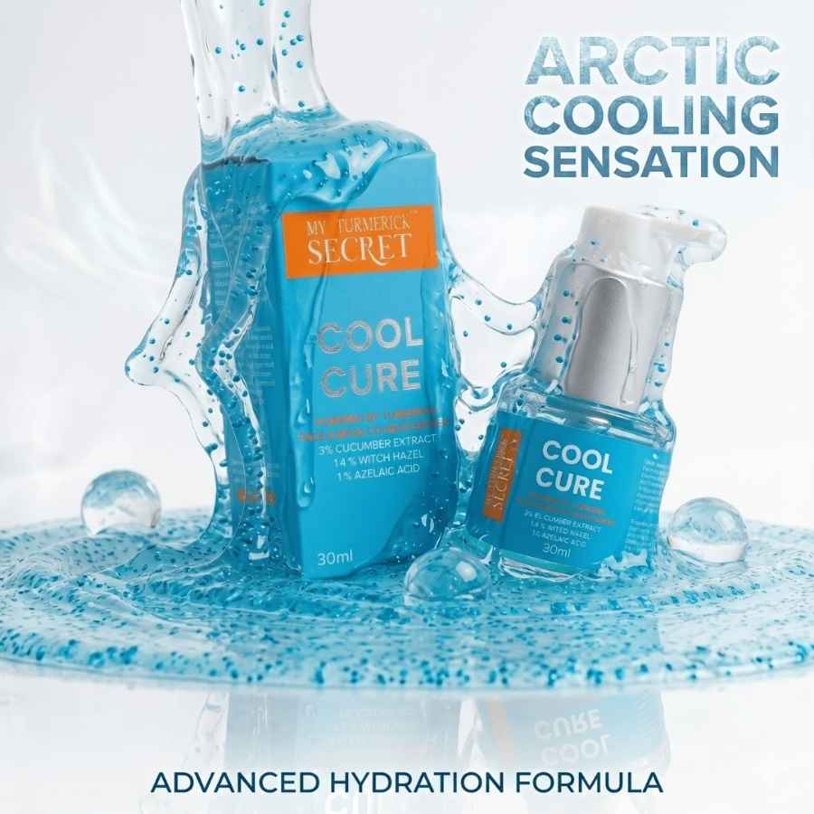 Cool Cure Face & Neck Gel Moisturizer (30ml) - My Turmerick Secret