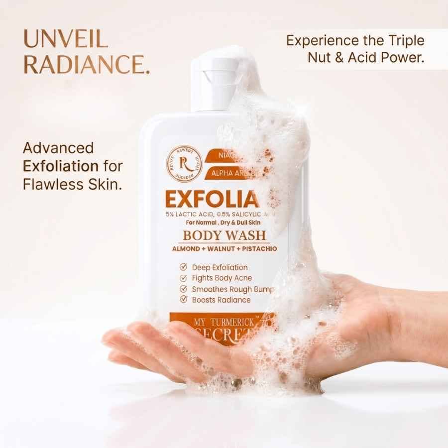 Exfolia 5 Exfoliating Body Wash (220ml) - My Turmerick Secret
