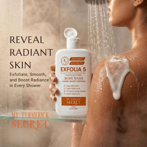 Exfolia 5 Exfoliating Body Wash (220ml) - My Turmerick Secret