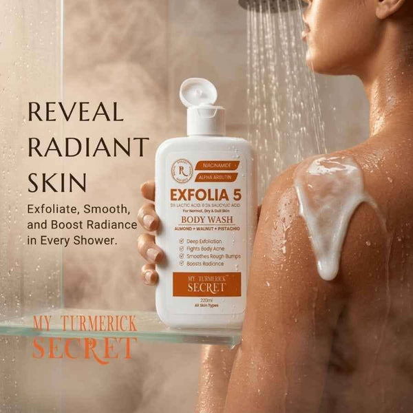 Exfolia 5 Exfoliating Body Wash (220ml) - My Turmerick Secret