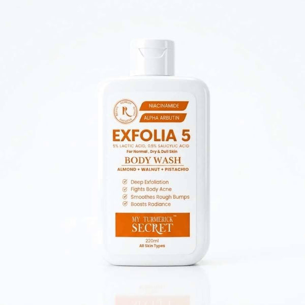 Exfolia 5 Exfoliating Body Wash (220ml) - My Turmerick Secret