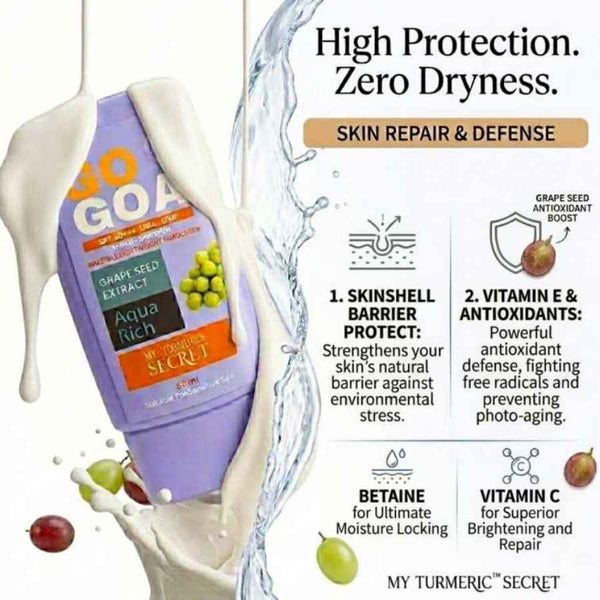 Go Goa SPF 50+++ Invisible Lightweight Sunscreen by My Turmerick Secret (50ml) - My Turmerick Secret