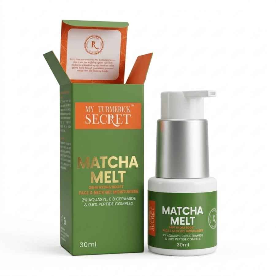 Matcha Melt 24HR Hydra Boost Face &amp; Neck Gel Moisturizer (30ml) - My Turmerick Secret