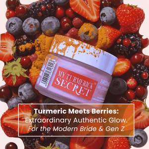 My Turmerick Secret bridal skincare de tan face pack viral glow skincare radiance boosting mask with turmeric and berries