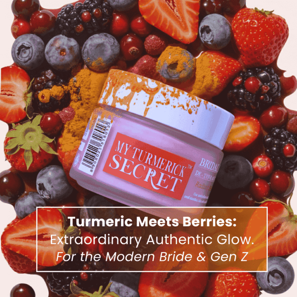 My Turmerick Secret bridal skincare de tan face pack viral glow skincare radiance boosting mask with turmeric and berries