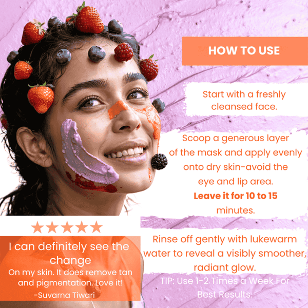 Bridal Skincare de tan face pack by My Turmerick Secret showing Radiance boosting mask application for viral glow skincare