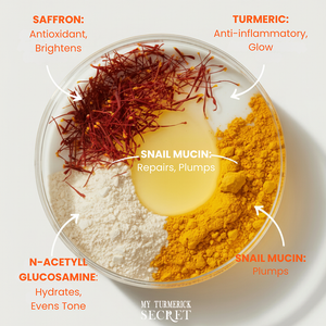 Close-up of refreshing mask gel texture, enriched with Menthol and Peppermint for soothing relief.