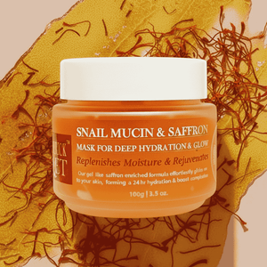 My Turmerick Secret saffron face mask with snail mucin skincare hydrating face pack for brightening face pack