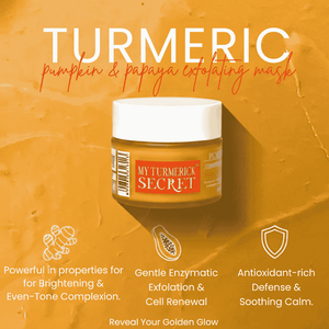 My Turmerick Secret Pumpkin Face mask hyper pigmentation exfoliator glycolic mask no tan face pack in small jar