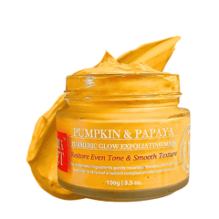 My Turmerick Secret Pumpkin Face mask glycolic mask exfoliator for hyper pigmentation and no tan face pack