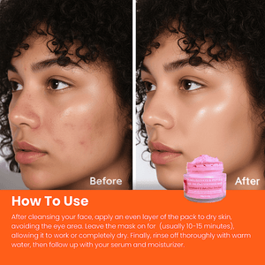 POMEGRANATE & PEPTIDE AGE-DEFYING FACE MASK | Resveratrol & Bakuchiol Enriched (100 GM) - My Turmerick Secret