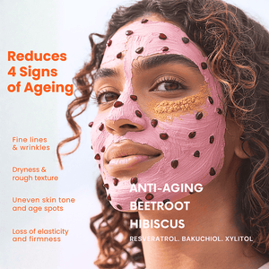 POMEGRANATE & PEPTIDE AGE-DEFYING FACE MASK | Resveratrol & Bakuchiol Enriched (100 GM) - My Turmerick Secret