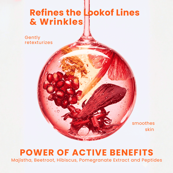 POMEGRANATE & PEPTIDE AGE-DEFYING FACE MASK | Resveratrol & Bakuchiol Enriched (100 GM) - My Turmerick Secret