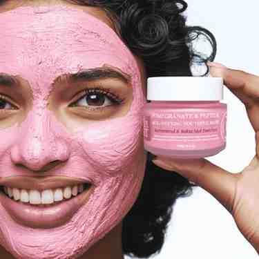 pomegranate & peptide antiaging face mask 